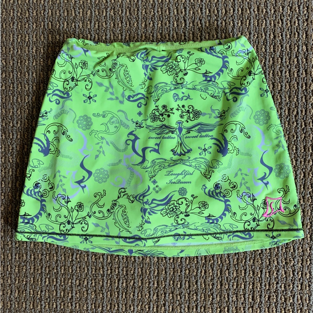 Skirt Sports Girls - Lime Tattoo - Small - Kids 4/5